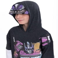 Transformers Erkek Cosplay Hoodie ve Joggers, 2 Parça Kıyafet Seti, Boyutları 4-10