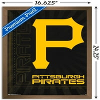 Pittsburgh Pirates-Logo Duvar Posteri, 14.725 22.375