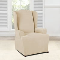 Her Gün Şönil Kablolu Kanatlı Sandalye Slipcover için Uygun Olduğundan Emin Olun