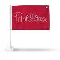 Philadelphia Phillies Pencere Montajı 2 Taraflı Kırmızı Araba Bayrağı