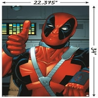 Marvel Çizgi Romanları - Deadpool - Yaşasın Duvar Posteri, 22.375 34