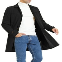 Benzersiz Pazarlık erkek Trençkot Hafif Tek Göğüslü Ceket Palto