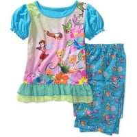 Disney - Kız Çocuk 2 Parça Tinker Bell Pijama Takımı