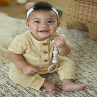 Gerber'den Modern Anlar Kız Bebek Hırka Kazak ve Tulum, 2 Parça Kıyafet Seti