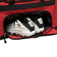 Protege 24 ıslak ayakkabı cebi ve omuz askılı spor çantası - Kırmızı