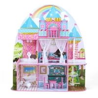 Olivia'nın Küçük Dünyası Prenses Kalesi 12 Oyuncak Bebek Evi - Pembe