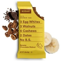 Muzlu Çikolatalı Cevizli Çiğnenebilir Protein Çubukları, Glutensiz, oz, Sayım