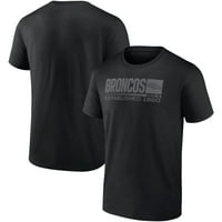 Erkek Fanatikleri Markalı Siyah Denver Broncos Ev streç tişört