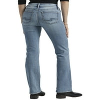 Gümüş Jeans A.Ş. Kadın Suki Orta Rise Slim Bootcut Kot Pantolon, Bel Ölçüleri 24-36
