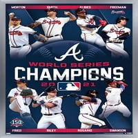 Atlanta Braves-Hatıra Dünya Serisi Şampiyonları Duvar Posteri, 14.725 22.375