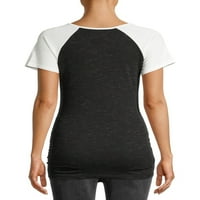 Annelik Gezegen Annelik kısa kollu Raglan grafikli tişört