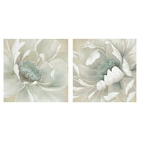 Kış Blooms I & II Carol Robinson tarafından Sarılmış Tuval Sanat Boyama Baskı 2 Set