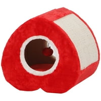 PetPals tatlım kırmızı kalp şeklinde kedi kınamak oyuncak ile