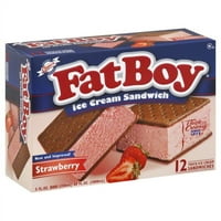 Fatboy Çilekli Dondurmalı Sandviç 12pk