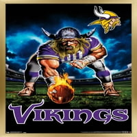 Minnesota Vikings-Nokta Duruşu Duvar Posteri, 22.375 34