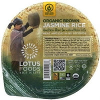 Lotus Foods Organik Kahverengi Yasemin Pirinci, 7. oz