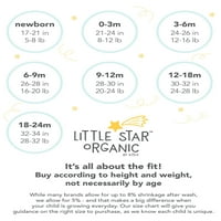Little Star Organik Bebek ve Yürümeye Başlayan Çocuk 3PK Şort, Beden NB-5T