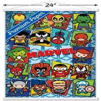 Marvel Çizgi Romanları - Kawaii Izgara Duvar Posteri, 14.725 22.375