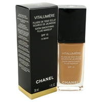 Vitalumiere Saten Pürüzsüzleştirici Sıvı Makyaj Kadınlar için Chanel'den SPF - Bej - oz Fondöten