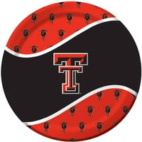 Texas Tech Kırmızı Akıncılar Plakaları, 8'li Paket