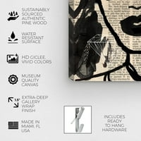 Wynwood Stüdyo Moda ve Glam Duvar Sanatı Tuval Baskılar 'Supersonica' Portreler-Siyah, Beyaz