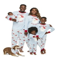 Jolly Jammies Vintage Santa Eşleşen Aile Noel Pijama Takımı