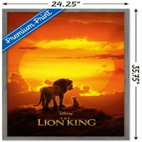 Disney Aslan Kral-Mufasa Ve Simba Duvar Posteri, 22.375 34