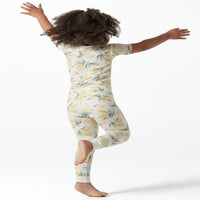 Gerber'den Modern Anlar Süper Yumuşak Bebek ve Yürümeye Başlayan Çocuk Kısa Kollu Pijama Takımı, 2 Parça, Beden 12M-5T
