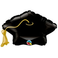 Grad Cap & Püskül Mini Şekil Folyo Mylar Balon -Parti Malzemeleri Süslemeleri