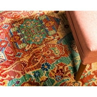 Benzersiz Tezgah Mezzo Austin Halı Şeftali Bej 6'1 9'Dikdörtgen Çiçek Bohemian İçin Mükemmel Oturma Odası Yatak Odası