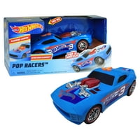 Hot Wheels Pop Racers Nitro Kapı Slammer, Mavi Motorlu Araç, Yaş için Çocuk Oyuncakları, Hediyeler ve Hediyeler