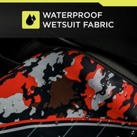 Otomatik Sürücü Wetsuit Koltuk Koruyucusu Kırmızı Kamuflaj, Evrensel Uyum, SC532580