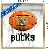 Milwaukee Bucks - Damla Topu Duvar Posteri, 22.375 34