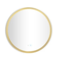 DecMode 32 32 LED Işıklı Gümüş Buğu Önleyici Ayna