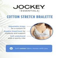 Jockey® Essentials Kadın Pamuklu Streç Üçgen Bralette