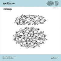 Stephanie Low-Mandala Çiçeklerinden 1,75 İla 3,2 Arası Büyü Ciltli Pullar