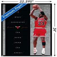 Michael Jordan - Kalp Duvar Posteri, 22.375 34