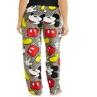Mickey Mouse kadın ve kadın Artı Süper Minky Polar Pijama Pantolon