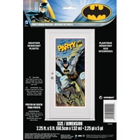 Plastik Batman Kapı Posteri Parti Dekorasyonu, 2. ft, 1ct