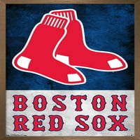 Boston Kırmızı So - Logo Duvar Posteri, 14.725 22.375