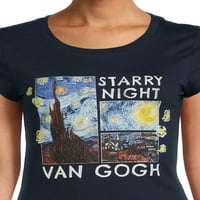 Yıldızlı Gece Gençler Kısa Kollu Tişört