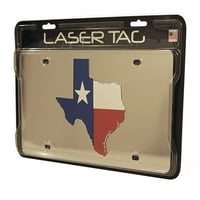 Rıco Texas Eyalet Bayrağı Aynalı Lazer Kesim Plaka Otomatik Etiket