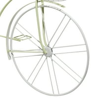 DecMode 63 22 35 Yeşil Metal Kapalı Açık Bisiklet Plantstand Sepet ve Eyer Çantası Yetiştiricilerinin