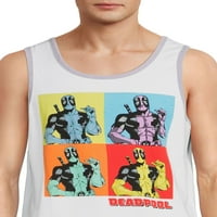 Deadpool Erkek ve Büyük Erkek Grafik Tişörtleri, 2'li Paket