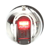 Attwood deniz LightArmor LED paslanmaz nm dikey yüzey montaj portu yan ışık kırmızı Lens ile