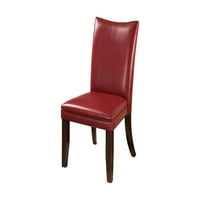 Ashley Furniture Charlell Fau Kırmızı Deri Yemek Yan Sandalyesi