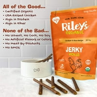 Riley's Organics Sarsıntılı Rulolar Köpek İkramları - Tavuk ve Pilav ve Hindi ve Tatlı Patates, oz