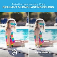 Lexmark & Uyumlu Birleşik Set - Siyah ve Renkli + LD Marka Fotoğraf Kağıdı İçermez